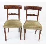 PAIR OF REGENCY MAHOGANY SIDE CHAIRS