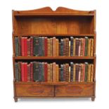 EDWARDIAN PERIOD WATERFALL OPEN BOOKCASE