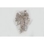 ANTIQUE 18 CT. DIAMOND ANGEL BROOCH