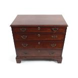 SMALL GEORGE III PERIOD MAHOGANY CHEST