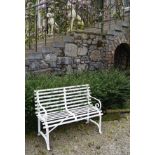 WROUGHT IRON GARDEN BENCH