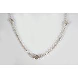18 CT. WHITE GOLD NECKLACE