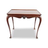 DUBLIN EDWARDIAN MAHOGANY SILVER TABLE