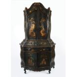 19TH CENTURY PERIOD CABINET-ON-CABINET