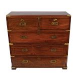 19TH-CENTURY CEDAR WOOD MILITARY CHEST