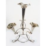 EDWARDIAN SILVER PLATED EPERGNE