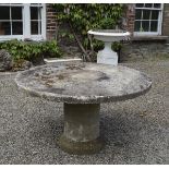 COMPOSITE STONE GARDEN TABLE