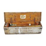 WOODEN CASED HARRODS CROQUET SET