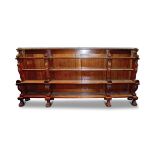 19TH-CENTURY MAHOGANY LIBRARY BOOKSHELF