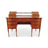 EDWARDIAN SHERATON MARQUETRY WRITING DESK