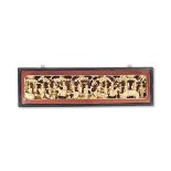 CHINESE QING HARDWOOD TEMPLE PLAQUE