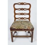 GEORGE III IRISH LADDER BACK CHAIR