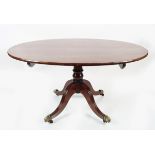 REGENCY PERIOD MAHOGANY BREAKFAST TABLE