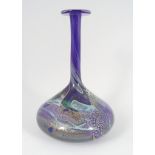 BRISTOL BLUE SHIPS BOTTLE VASE