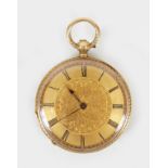 18 CT. GOLD FUSEE POCKET WATCH