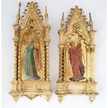 PAIR OF LATE 19TH-CENTURY GILT ICONS