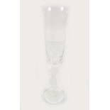 SET OF 12 FABERGE GLASS CHAMPAGNE GLASSES