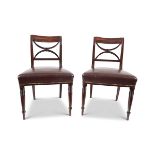 SET OF 10 REGENCY PERIOD MAHOGANY DINING CHAIRS