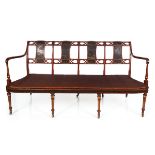 19TH-CENTURY SATINWOOD WINDOW SEAT