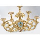 PAIR OF 19TH-CENTURY GILTWOOD ARMORIAL SCONCES