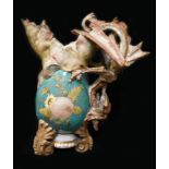 ART NOUVEAU BOHEMIA AMPHORA DRAGON WATER PITCHER