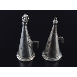 2 GEORGIAN SHEFFIELD CANDLE SNUFFERS