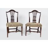 PAIR OF 18TH-CENTURY HEPPLEWHITE GATE CHAIRS