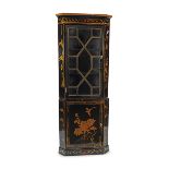 EARLY 20TH-CENTURY LACQUERED CORNER CABINET