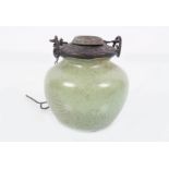 CHINESE QING CELADON SCHOLAR'S WATER POT