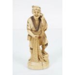 19TH-CENTURY JAPANESE MEIJI IVORY FIGURE