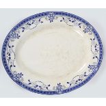 LARGE BUTLEIGH WARE BLUE AND WHITE PLATTER
