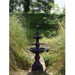 CAST IRON TWO-TIER FOUNTAIN