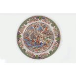 LARGE 18TH-CENTURY CHINESE POLYCHROME CHARGER