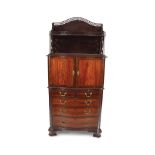 GEORGE III CHIPPENDALE INLAID SPECIMEN CABINET