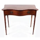 GEORGE III PERIOD MAHOGANY AND INLAID HALL TABLE