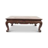 18TH-CENTURY CHINESE QING HUANGHUALI LOW TABLE
