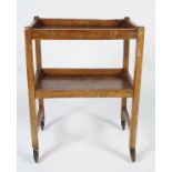 EDWARDIAN TWO TIER TEA TROLLEY