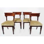 SET OF FOUR WILLIAM IV DINING CHAIRS