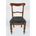 19TH-CENTURY MAHOGANY SIDE CHAIR