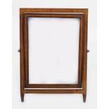 GEORGE III SATINWOOD INLAID CRUTCH MIRROR