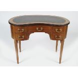 EDWARDIAN PERIOD MAHOGANY INLAID WRITING DESK