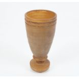 ANTIQUE CARVED BONE GOBLET