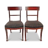 SET OF 10 REGENCY MAHOGANY DINING CHAIRS