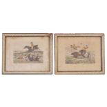 PAIR OF 19TH-CENTURY CARICATURE HUNTING PRINTS