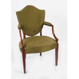 18TH-CENTURY HEPPLEWHITE ELBOW CHAIR