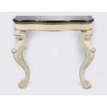 19TH-CENTURY PAINTED & PARCEL GILT CONSOLE TABLE