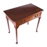 GEORGE II PERIOD RED WALNUT SIDE TABLE OR SILVER TABLE, CIRCA 1740