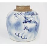 CHINESE BLUE AND WHITE GINGER JAR
