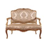 19TH-CENTURY CARVED GILTWOOD SETTEE