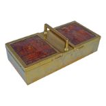 VICTORIAN BRASS JEWELLERY BOX